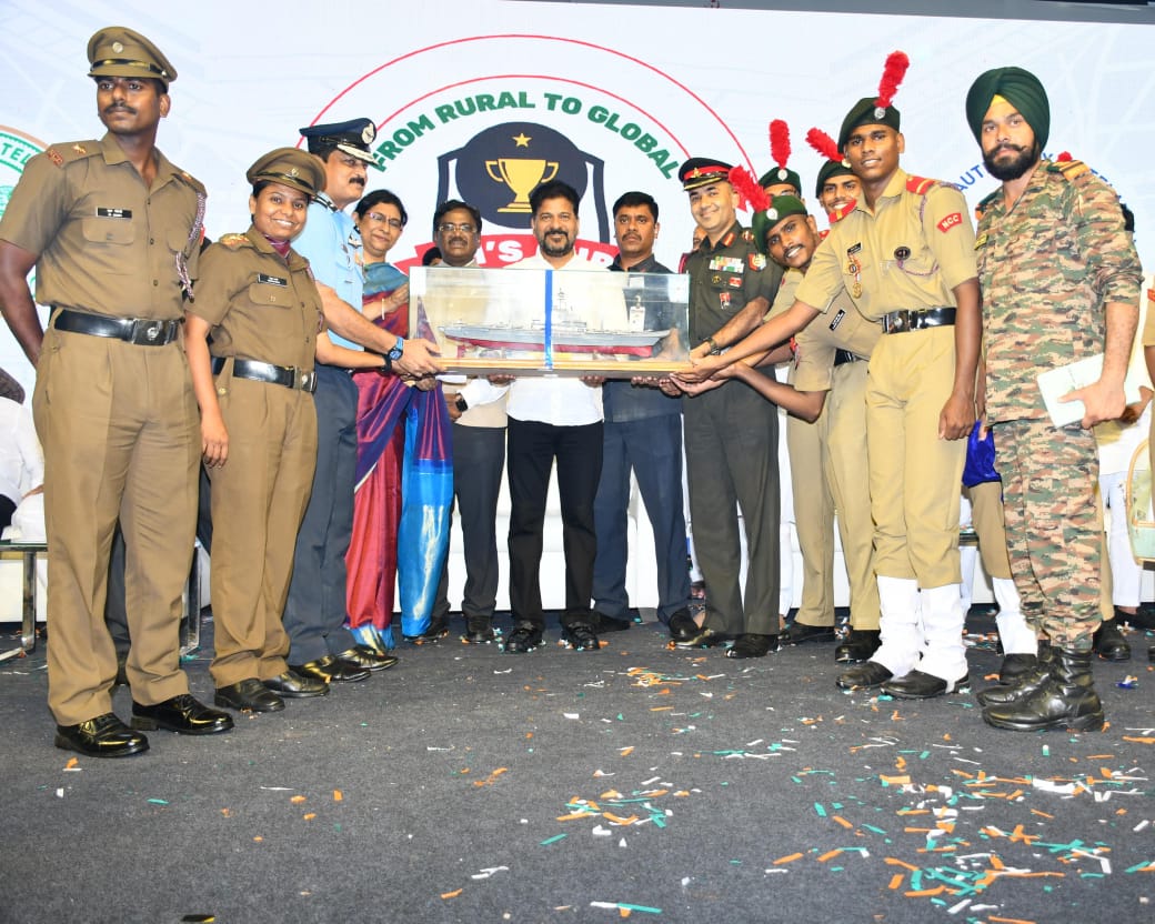 NCC CADETS SHINE AT THE CM's SPORTS CUP INAUGURAL EVENT IN HYDERABAD